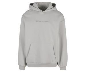 Kapuzensweatshirt MISTERTEE "MisterTee Just Another EMB Hoody", Herren, Gr. S, grau (lightasphalt), 70% Baumwolle, 30% Polyester, bedruckt, Sweatshirts (52673510-S) lightasphalt