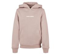 Kapuzensweatshirt MISTERTEE "MisterTee Karma Butterfly Basic Kids Hoody", Jungen, Gr. 110/116, rosa (duskrose), 65% Baumwolle, 35% Polyester, bedruckt, Rundhals, Sweatshirts (68353523-110) duskrose