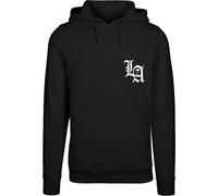 Kapuzensweatshirt MISTERTEE "MisterTee Los Angeles Circle Hoody", Damen, Gr. XS, schwarz, 65% Baumwolle, 35% Polyester, bedruckt, Sweatshirts Kapuzensweatshirt (16728124-XS)