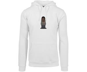 Kapuzensweatshirt MISTERTEE "MisterTee Texas Sketch Hoodie", Herren, Gr. M, weiß, 65% Baumwolle, 35% Polyester, bedruckt, Rundhals, Sweatshirts (30398228-M) weiß