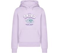 Kapuzensweatshirt MISTERTEE "MisterTee Tokyo Madness Hoody", Herren, Gr. XL, lila, 65% Baumwolle, 35% Polyester, bedruckt, Rundhals, Sweatshirts (81339633-XL) lila