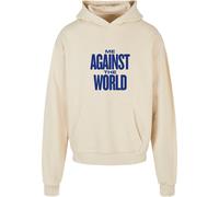 Kapuzensweatshirt MISTERTEE "MisterTee Tupac Me against the World Ultra Heavy Oversize Hoodie", Herren, Gr. XS, sand, 100% Baumwolle, bedruckt, Sweatshirts (14790430-XS) sand