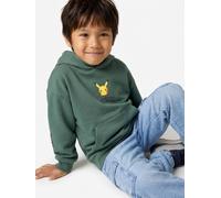 Kapuzensweatshirt mit Pikachu-Motiv Kinder POKEMON grün Gr. 116
