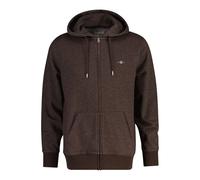 Kapuzensweatshirt mit vollem Reißverschluss Gant Shield Marron S