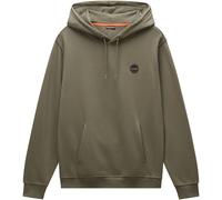 Kapuzensweatshirt NAPAPIJRI "B-BADGE H", Herren, Gr. M, grün (tea leaf), Sweatware, Obermaterial: 100% Baumwolle, hüftbedeckend, Bündchen, Sweatshirts, mit Kordelzug, hüftbedeckende Länge (52382235-M)