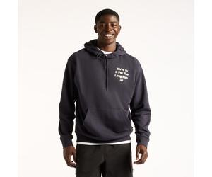 Kapuzensweatshirt NEW BALANCE "FOGGY DAZE 1906 HOODIE", Herren, Gr. L, blau (schwarz night (dnt)), Obermaterial: 60% Baumwolle, 40% Polyester, Sweatshirts, aus Baumwolle und Polyester, sportlicher Sti