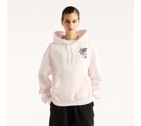 Kapuzensweatshirt NEW BALANCE "PRESSED FLOWERS HOODIE", Damen, Gr. M, rosa (pink salt (aaa)), Obermaterial: 60% Baumwolle, 40% Polyester, Sweatshirts, aus Baumwolle und Polyester, für Erwachsene (3710