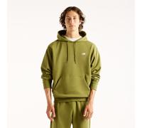 Kapuzensweatshirt NEW BALANCE "SPORT ESSENTIALS FRENCH TERRY HOODIE", Herren, Gr. XXL, grün (sport grün (gee)), Obermaterial: 60% Baumwolle, 40% Polyester, normal, Rundhals, angesetztes Bündchen, Swea