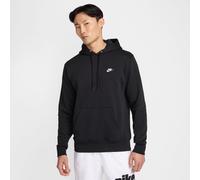Kapuzensweatshirt NIKE SPORTSWEAR "M NK CLUB BB PO HOODIE", Herren, Gr. S, schwarz, schwarz, weiß, Jersey, Obermaterial: 80% Baumwolle, 20% Polyester, normal, Rundhals, Sweatshirts, mit Kängurutasche,
