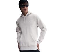 Kapuzensweatshirt NIKE SPORTSWEAR "M NK CLUB BB PO HOODIE", Herren, Gr. XXL, birch heather, Jersey, Obermaterial: 80% Baumwolle, 20% Polyester, normal, Rundhals, Sweatshirts, mit Kängurutasche, mit an