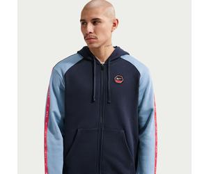 Kapuzensweatshirt NIKE SPORTSWEAR "M NSW CS HOODY FLC BB", Damen, Gr. S, obsidian, work blau, speed rot, Obermaterial: 80% Baumwolle, 20% Polyester, Sweatshirts (65065409-S) obsidian, work blau, speed