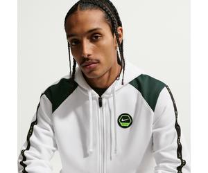 Kapuzensweatshirt NIKE SPORTSWEAR "M NSW CS HOODY FLC BB", Damen, Gr. S, weiß, pro grün, electric grün, Obermaterial: 80% Baumwolle, 20% Polyester, Sweatshirts (30038801-S) weiß, pro grün, electric gr