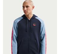 Kapuzensweatshirt NIKE SPORTSWEAR "M NSW CS HOODY FLC BB", Damen, Gr. S, obsidian, work blau, speed rot, Obermaterial: 80% Baumwolle, 20% Polyester, Sweatshirts (65065409-S) obsidian, work blau, speed