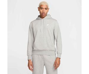 Kapuzensweatshirt NIKE SPORTSWEAR "Nike Club Men's French Terry Pullover Hoodie", Herren, Gr. 3XL, dk grau heather, lt smoke grau, weiß, Sweatware, Obermaterial: 80% Baumwolle, 20% Polyester, meliert,