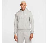 Kapuzensweatshirt NIKE SPORTSWEAR "Nike Club Men's French Terry Pullover Hoodie", Herren, Gr. XXL, dk grau heather, lt smoke grau, weiß, Sweatware, Obermaterial: 80% Baumwolle, 20% Polyester, meliert,