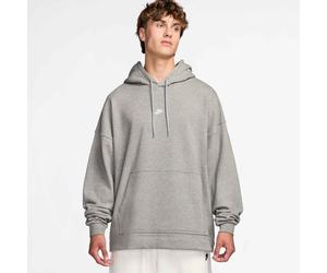Kapuzensweatshirt NIKE SPORTSWEAR "Nike Sportswear Club Men's French Terry Oversized Pullover Hoodie", Herren, Gr. XL, dk grau heather, lt smoke grau, weiß, Sweatware, Obermaterial: 100% Baumwolle, me