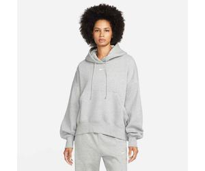Kapuzensweatshirt NIKE SPORTSWEAR "W NSW PHNX FLC OOS PO HOODIE", Damen, Gr. XL, grau (dk grau heat), Obermaterial: 80% Baumwolle, 20% Polyester, Sweatshirts, sportlicher Stil, geräumiges Design, mit 