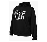Kapuzensweatshirt NIKE SPORTSWEAR "W NSW PHNX FLC OS GFX HDY", Damen, Gr. L, schwarz, sail, Obermaterial: 80% Baumwolle, 20% Polyester. Kapuzenfutter: 100% Baumwolle, normal, Rundhals, Sweatshirts, mi