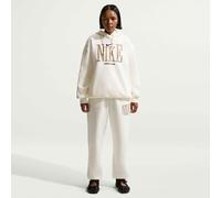 Kapuzensweatshirt NIKE SPORTSWEAR "W NSW PHNX FLC OS GFX HDY", Damen, Gr. S, sail, schwarz, Obermaterial: 100% Baumwolle, normal, Rundhals, Sweatshirts, mit Kordelverschluss, aus French Terry, atmungs