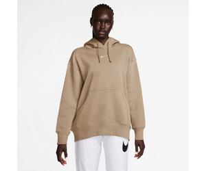 Kapuzensweatshirt NIKE SPORTSWEAR "W NSW PHNX FLC OS PO HOODIE", Damen, Gr. S, linen, sail, Obermaterial: 80% Baumwolle, 20% Polyester, normal, Rundhals, Sweatshirts, mit Rundhalsausschnitt, Oversize