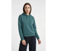 Kapuzensweatshirt ONLY PLAY "ONPLOUNGE LS HOOD SWEAT - NOOS", Damen, Gr. M, grün (mediterranea), Sweatware, Obermaterial: 80% Polyester, 15% Viskose, 5% Elasthan, unifarben, regular fit normal, Rundha