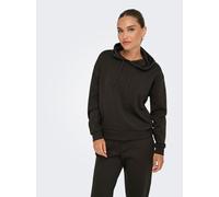 Kapuzensweatshirt ONLY PLAY "ONPLOUNGE LS HOOD SWEAT - NOOS", Damen, Gr. S, braun (chocolate torte), Sweatware, Obermaterial: 80% Polyester, 15% Viskose, 5% Elasthan, unifarben, regular fit normal, Ru