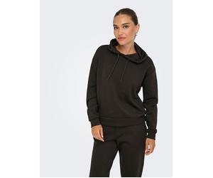 Kapuzensweatshirt ONLY PLAY "ONPLOUNGE LS HOOD SWEAT - NOOS", Damen, Gr. XL, braun (chocolate torte), Sweatware, Obermaterial: 80% Polyester, 15% Viskose, 5% Elasthan, unifarben, regular fit normal, R