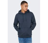Only & Sons Hoodie CERES Herren – Regular Fit, Baumwoll‑Mix, Dunkelblau, XXL