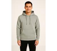 Kapuzensweatshirt ONLY & SONS "ONSCHASE REG HOOD SWEAT OTL", Herren, Gr. M, grau (limestone), angeraute Sweatware, Obermaterial: 52% Baumwolle, 48% Polyester, unifarben, regular fit normal, ohne Aussc
