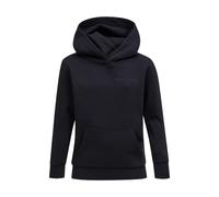 Kapuzensweatshirt PEAK PERFORMANCE "Jr Original Small Logo Hood", Gr. 150, schwarz, 80% Baumwolle, 20% Polyester, unifarben, normal normal, ohne Ausschnitt, Sweatshirts, mit Kapuze (83428600-150) schw