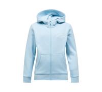 Kapuzensweatshirt PEAK PERFORMANCE "Jr Original Zip Hood", Gr. 160, hellblau, 80% Baumwolle, 20% Polyester, unifarben, normal normal, ohne Ausschnitt, Sweatshirts, mit Kapuze (35700020-160) hellblau