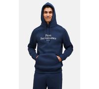 Kapuzensweatshirt PEAK PERFORMANCE "M Original Hood", Herren, Gr. M, blau (dunkelblau), 80% Baumwolle, 20% Polyester, unifarben, normal normal, ohne Ausschnitt, Sweatshirts, mit Kapuze (52850664-M) du