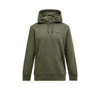 Kapuzensweatshirt PEAK PERFORMANCE "M Original Small Logo Hood", Herren, Gr. L, grün (olive), 80% Baumwolle, 20% Polyester, unifarben, normal normal, ohne Ausschnitt, Sweatshirts, mit Kapuze (69118215