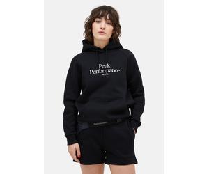 Kapuzensweatshirt PEAK PERFORMANCE "W Original Hood", Damen, Gr. L, schwarz, 80% Baumwolle, 20% Polyester, unifarben, normal normal, ohne Ausschnitt, Sweatshirts, mit Kapuze (72944245-L) schwarz