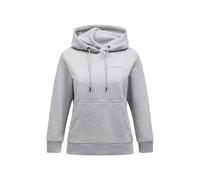 Kapuzensweatshirt PEAK PERFORMANCE "W Original Small Logo Hood", Damen, Gr. M, grau, 80% Baumwolle, 20% Polyester, unifarben, relaxed fit, ohne Ausschnitt, Sweatshirts, mit sportivem Design (23445755-