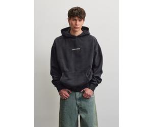 Kapuzensweatshirt PEGADOR "COLNE LOGO OVERSIZED HOODIE", Herren, Gr. XL, schwarz (vintage schwarz cream), Sweatware, Obermaterial: 80% Baumwolle, 20% Polyester, bedruckt, oversize normal, Rundhals, Ri