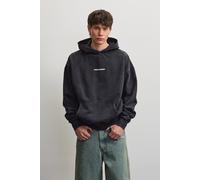 Kapuzensweatshirt PEGADOR "COLNE LOGO OVERSIZED HOODIE", Herren, Gr. XXL, schwarz (vintage schwarz cream), Sweatware, Obermaterial: 80% Baumwolle, 20% Polyester, bedruckt, oversize normal, Rundhals, R
