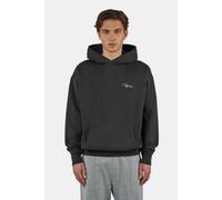 Kapuzensweatshirt PEGADOR "Pike Oversized Hoodie", Herren, Gr. L, vintage schwarz, Sweatware, Obermaterial: 80% Baumwolle, 20% Polyester, bedruckt, oversize normal, Rundhals, Rippbündchen, Sweatshirts