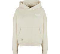 Kapuzensweatshirt PEQUS "PEQUS PEQUS Back Logo Hoodie", Damen, Gr. XS, beige (almond), 100% Baumwolle, Rundhals, Sweatshirts (91219965-XS) almond