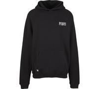 Kapuzensweatshirt PEQUS "PEQUS PEQUS Back Logo Hoodie", Herren, Gr. L, schwarz, 100% Baumwolle, bedruckt, Rundhals, Sweatshirts (82176535-L) schwarz