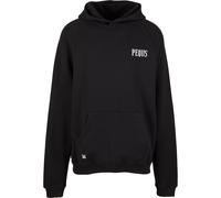 Kapuzensweatshirt PEQUS "PEQUS PEQUS Back Logo Hoodie", Herren, Gr. M, schwarz, 100% Baumwolle, bedruckt, Sweatshirts (82176535-M) schwarz