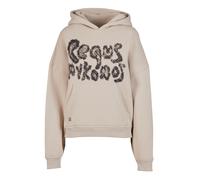 Kapuzensweatshirt PEQUS "PEQUS PEQUS Bubble Logo Hoodie", Damen, Gr. M, aluminium, 100% Baumwolle, bedruckt, Sweatshirts Kapuzensweatshirt (61975469-M)