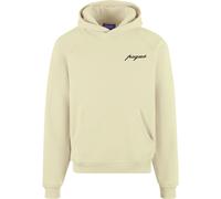 Kapuzensweatshirt PEQUS "PEQUS PEQUS Chest Logo Hoodie", Damen, Gr. M, beige (cream), 100% Baumwolle, bedruckt, Rundhals, Sweatshirts (42782525-M) cream