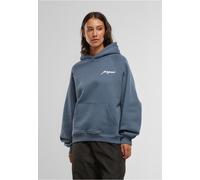 Kapuzensweatshirt PEQUS "PEQUS PEQUS Chest Logo Hoodie", Damen, Gr. M, faded blau, 100% Baumwolle, bedruckt, Sweatshirts (49197368-M) faded blau
