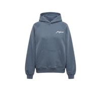 Kapuzensweatshirt PEQUS "PEQUS PEQUS Chest Logo Hoodie", Damen, Gr. XS, faded blau, 100% Baumwolle, bedruckt, Sweatshirts Kapuzensweatshirt (49197368-XS)