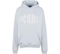 Kapuzensweatshirt PEQUS "PEQUS PEQUS Mythic Logo Hoodie", Herren, Gr. L, blau (skyblau), 100% Baumwolle, mehrfarbig, oversize, ohne Ausschnitt, Sweatshirts (51333701-L) skyblau