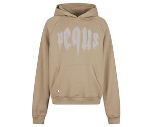 Kapuzensweatshirt PEQUS "PEQUS PEQUS Outlined Mythic Logo Hoodie", Damen, Gr. M, aluminium, 100% Baumwolle, bedruckt, Sweatshirts (39643604-M) aluminium