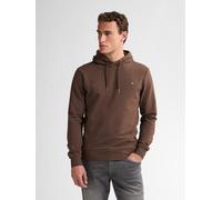Kapuzensweatshirt PETROL INDUSTRIES, Herren, Gr. L, braun (mud), Sweatware, Obermaterial: 95% Baumwolle, 5% Elasthan, regular fit taillenbedeckt, ohne Ausschnitt, Rippbündchen, Sweatshirts, mit Logo S