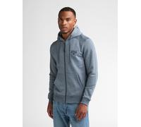 Kapuzensweatshirt PETROL INDUSTRIES, Herren, Gr. XXL (44), blau (storm blau), Sweatware, Obermaterial: 50% Baumwolle, 50% Polyester, meliert, regular fit, Bündchen, Sweatshirts, mit Reißverschluss und
