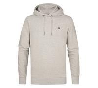 Kapuzensweatshirt PETROL INDUSTRIES, Herren, Gr. XXL, grau (light grau melee), Sweatware, Obermaterial: 95% Baumwolle, 5% Elasthan, regular fit taillenbedeckt, ohne Ausschnitt, Rippbündchen, Sweatshir